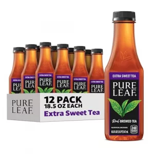 Pure Leaf Iced Tea Extra Sweet Real Brewed Tea 18.5 Fl Oz Bottles Pack Of 12