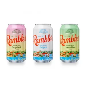 Autx Rambler Variety Pack Sparkling Water Texas Limestone Filtered 12-Ounce Cans One 8-Pack Each X 3 Flavors 24 Cans Total