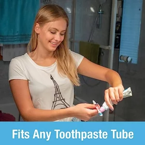 Self Closing Toothpaste Caps 6-Pack by Tilcare - No Waste Cap Dispensers for Adult and Kids Bathroom - Mess-Free Toothpaste Lids - Easy to Use Food G