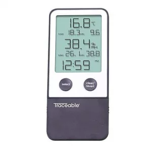 Traceable Thermohygrometer with Clock EW-56000-10
