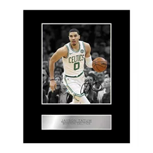 iconic pics Jayson Tatum Print Signed Mounted Photo Display 01 Printed Autograph Picture Print