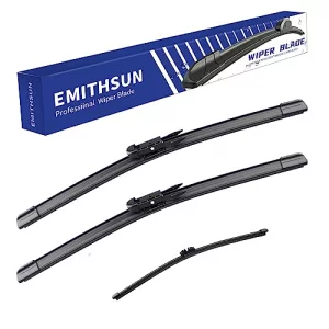EMITHSUN Windshield Wiper Blades Replacement for Ford Explorer 2011-2023That Meet OEM Quality Front Rear Wipers Blade Set for My Car -262211Set of 3