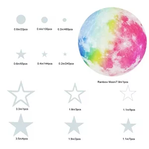 Glow in The Dark Stars for CeilingStar Decorations for BedroomKids Boys Girls Room DecorCool Things for Your Play RoomWall Stickers for BedroomWall D