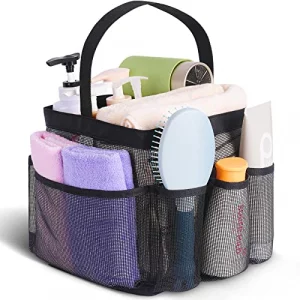 Eudele Mesh Shower Caddy Portable for College Dorm Room Essentials,Shower Caddy Dorm with 8-Pocket Large Capacity for Beach,Swimming,Gym,Travel essen