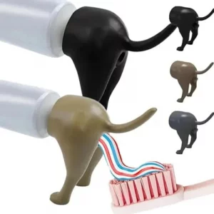 3 Pack Funny Pooping Dog Butt Toothpaste TopperSilicone Pooping Toothpaste CapCreative Dog Toothpaste Dispenser Animal Funny Toothpaste Cover for Kid