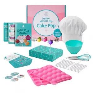 Tovla Jr. Ultimate Cake Pop-Making Kit for Kids Fun DIY Baking Kit STEM Activity for Ages 4 Visual Learning Cake Pop Molds Tools Set Great Gift for