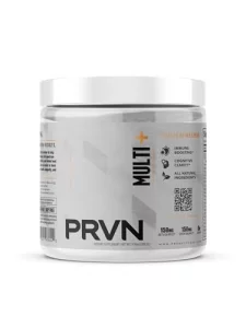 PRVN Performance Multi Greens, Probiotic, Ashwagandha, Lions Mane MCT Powder - Energy Mental Boost, 30 Serv Orange Cream