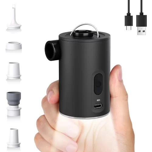 Mini Electric Outdoor Air Pump Portable Wireless Vacuum Pump With Camping Lamp For Sleeping Air Cushion Inflation And Deflation From Homemarket11, $8.21