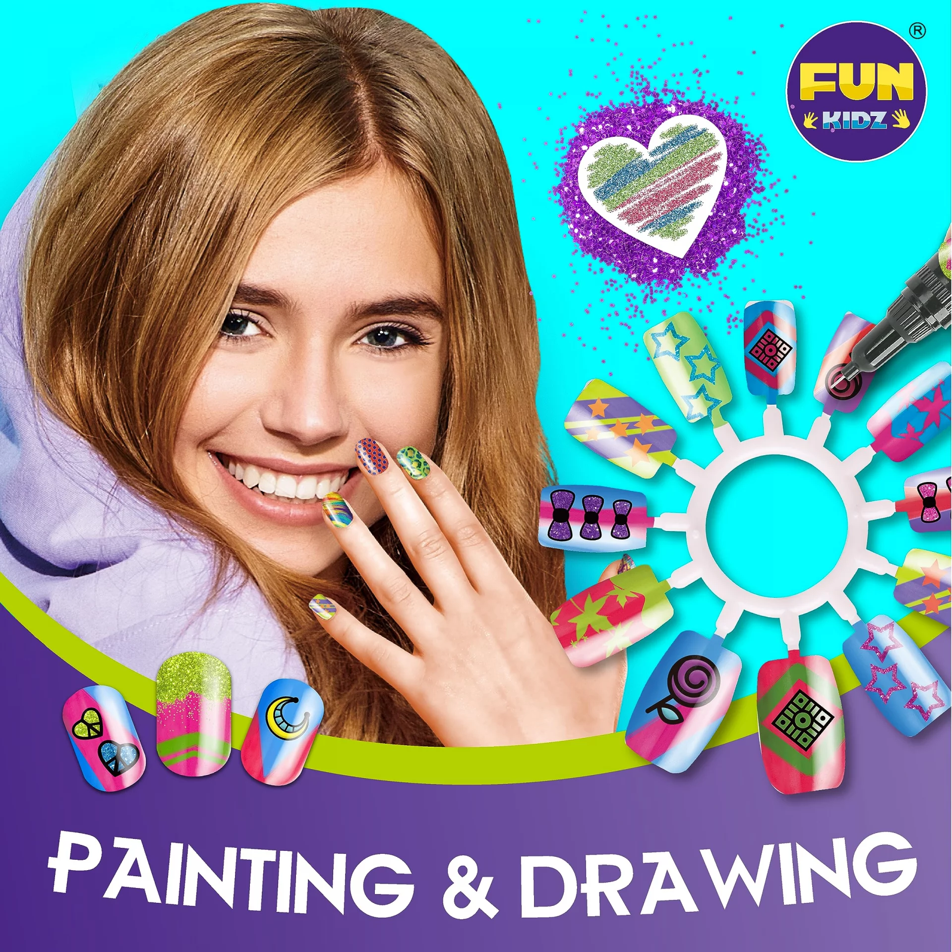 Kids Nail Kit For Girls Ages 7-12, Funkidz Ultimate 315Pcs