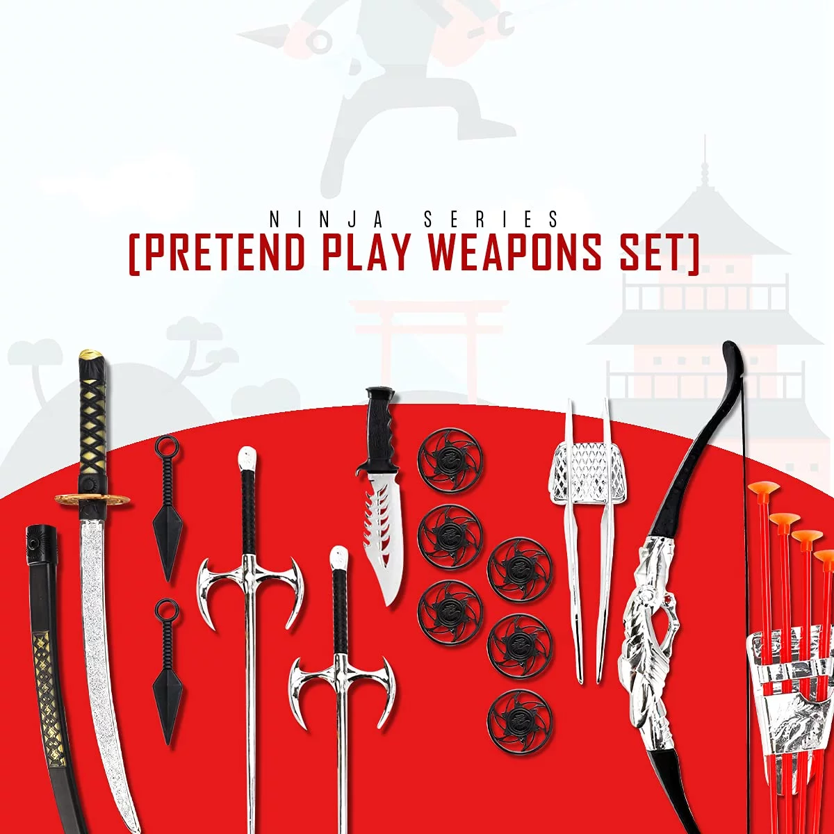 Liberty Imports Plastic Toy Weapons - 2 Piece Ninja Sai Set