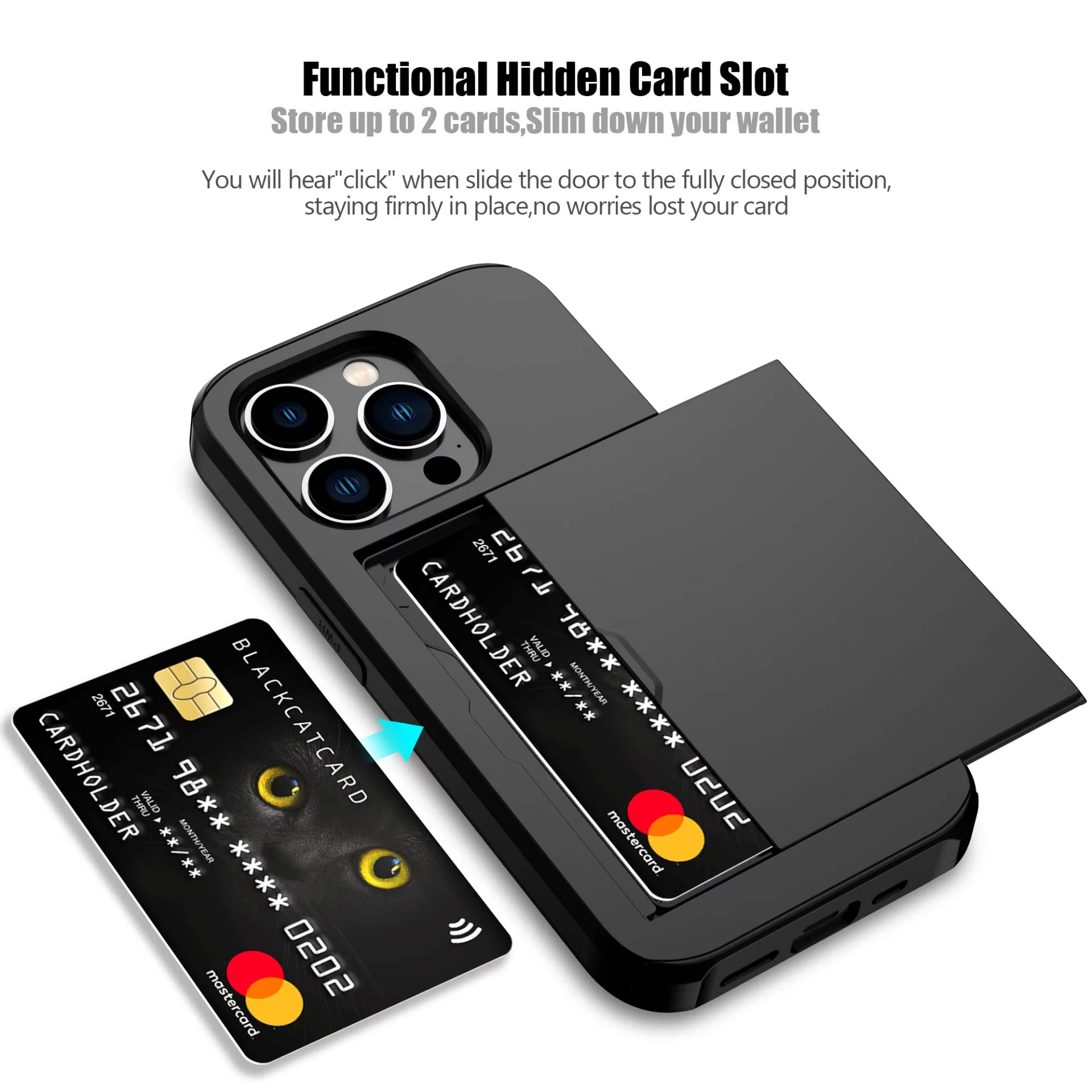 Nvollnoe Custodia Portafoglio Per IPhone 14 Con Slot Carte Nascosto, Antiurto Doppio Strato, Sottile E Ricarica Wireless