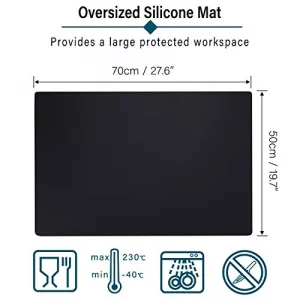 Gartful Oversize Silicone Mat for Crafts 27.6 x 19.7 Silicone Craft Sheet Jewelry Casting Mold Countertop Mat Counter Table Protector Multipurpose Ma