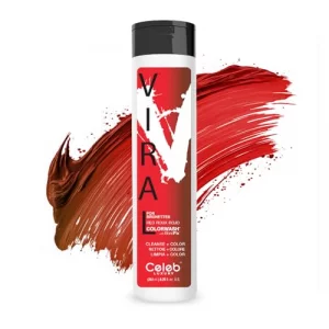 Red Hair Color Depositing Colorwash Red Viral Shampoo for Brunettes and Brown Hair Bondfix Bond Rebuilder Semi Permanent Hair Color Vegan Hair Dye by