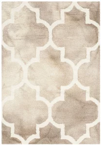 Safavieh Dip Dye Collection 2' X 3' Beige/Ivory Ddy535G Handmade Moroccan Watercolor Premium Wool Accent Rug