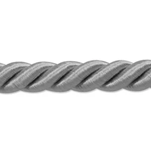 Expo International Savannah Twisted Cord Trim, 20 Yd/3/8, Gray