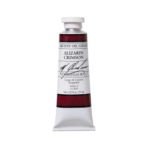 M. Graham Artist Oil Paint Alizarin Crimson 1.25Oz/37Ml Tube