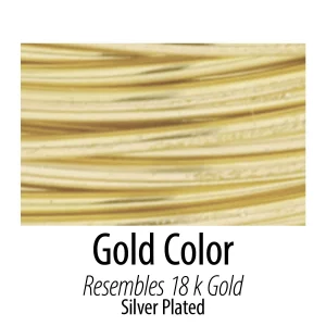 Artistic Wire 32 Mm Silver Plated Tarnish Resistant Colored Copper Craft Wire, 28 Gauge, 40 Yd, Gold