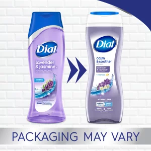 Dial Body Wash, Calm & Soothe Lavender & Jasmine Scent, 32 Fl Oz