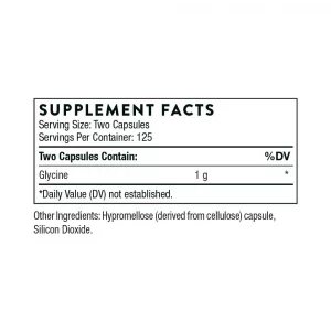 Thorne Glycine - Amino Acid Support For Relaxation, Detoxification, And Muscle Function - 250 Capsules