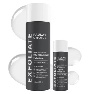 Paula'S Choice Skin Perfecting 2% Bha Liquid Salicylic Acid Exfoliant Duo, Gentle Exfoliator For Blackheads, Large Pores, Wrinkles & Fine Lines, Incl