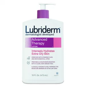 Lubriderm 48322 Advanced Therapy Moisturizing Hand/Body Lotion, Pump Bottle, 16Oz Volume, 8.1