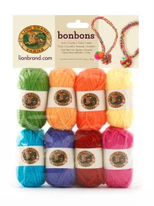 Lion Brand Yarn Lion Brand Bonbons 680 Crayons