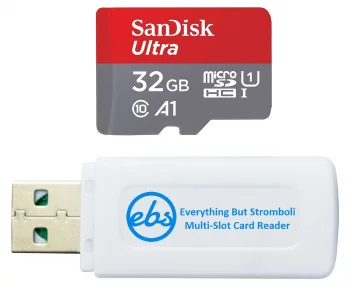 SanDisk 64GB SDXC SD Ultra Memory Card Works With Canon Powershot SX530 HS, G7 X Mark II, G9 X Mark II Camera UHS-I (SDSDUN4-064G- GN6IN) Bundle With (1) Everything But Stromboli Combo