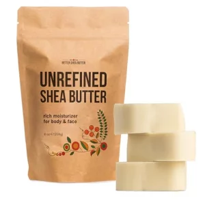 Better Shea Butter Raw Shea Butter - 100% Pure African Unrefined Shea Butter For Hair - Skin Moisturizer For Face, Body And For Soap Making Base And