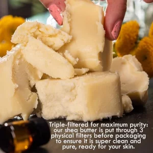 Better Shea Butter Raw Shea Butter - 100% Pure African Unrefined Shea Butter For Hair - Skin Moisturizer For Face, Body And For Soap Making Base And