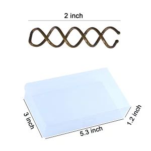 Spiral Bobby Pins Brown With Storage Tin, 20 Pcs Spin Pins For Hair (2 Inch), Premium Spiral Hair Pins For Buns, Non Scratched Twist Screw Hair Pins