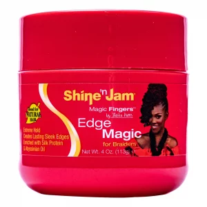 Shine N Jam Ampro Magic Fingers For Braiders Edge Extreme Hold 4 Ounce