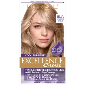 LOreal Paris Cool Supreme Permanent Hair Color, Ash Ultra Ash Medium Blonde 8.11, (Pack of 1)
