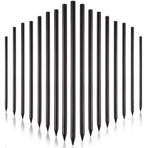 Willbond 20 Pieces Vintage Wood Hair Sticks Pencil Hair Sticks Chopstick Hair Clip Black Long Hairpins, Chinese Hair Chopsticks For Women And Girls B