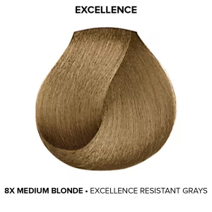 Loreal Excellence Creme Resist#8X Med. Blonde 1.74 Ounce (51ml) (3 Pack)