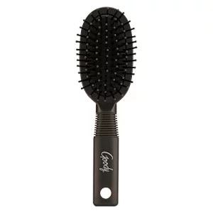 Goody Mini Cushion Hair Brush - Oval Travel Hairbrush For All Hair Types, Tangles Knots With Ease Without Tears Or Breakage - Pain-Free Hair Accessor