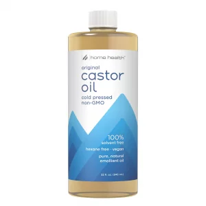 Home Health Original Castor Oil - 32 Fl Oz - Promotes Healthy Hair & Skin, Natural Skin Moisturizer - Pure, Cold Pressed, Non-GMO, Hexane-Free, Solve