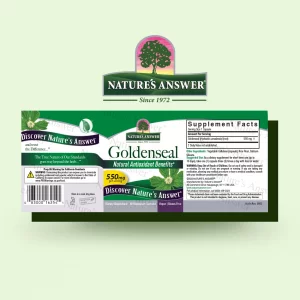 Nature'S Answer Goldenseal Root Vegetarian Capsules, 50-Count | Promotes Overall Wellness | Natural Immune Booster | Inflammatory Reducer