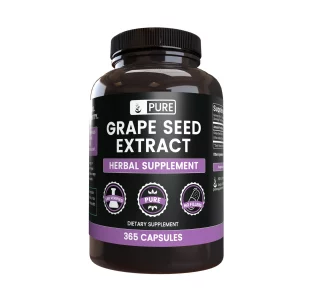 Pure Original Ingredients Grape Seed Extract (365 Capsules) No Magnesium Or Rice Fillers, Always Pure, Lab Verified