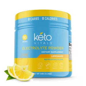 Keto Vitals Electrolyte Powder | Keto-Friendly Electrolytes With Potassium, Magnesium, Sodium, Calcium | Keto Electrolytes Supplement Energy Drink Mi
