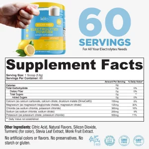 Keto Vitals Electrolyte Powder | Keto-Friendly Electrolytes With Potassium, Magnesium, Sodium, Calcium | Keto Electrolytes Supplement Energy Drink Mi