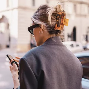 Lolalet 8 Colors Hair Clips Claw Clips Hair Claw Clips, 2 Styles Nonslip Medium Large Jaw Clip For Women Girls, 4 Square Matte And 4 Bright Acrylic H