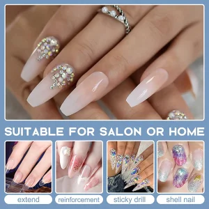 Morovan Slip Solution For Poly Gel: 2.5Oz Nail Slip Solution Anti-Stick Gel Solution Liquid With Dual-Ended Brush Poly Gel Liquid For Beginner