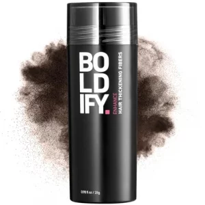 BOLDIFY Hair Fibers for Thinning Hair (DARK BROWN) Undetectable & Natural - Giant 28g Bottle - Completely Conceals Hair Loss in 15 Sec - Hair Thicken