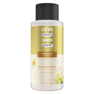 Love Beauty and Planet 100% Biodegradable Shampoo for Damaged Hair Coconut Oil & Ylang Ylang Vegan, Sulfate-free, Silicone-free, Cruelty-free Hair Ca