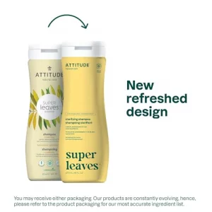 Attitude Shampoo, Ewg Verified, Plant- And Mineral-Based Ingredients, Vegan And Cruelty-Free Beauty And Personal Care Products, Clarifying, Lemon Lea