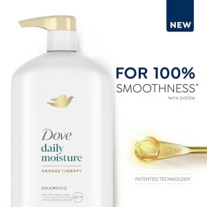 Dove Ultra Care Shampoo Daily Moisture, Pack Of 4, For Dry Hair Shampoo With Bio-Restore Complex 31 Oz