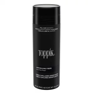 Toppik Hair Building Fibers, Black, 55G | Fill In Fine Or Thinning Hair | Instantly Thicker, Fuller Looking Hair | 9 Shades For Men & Women.