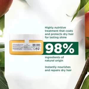 Klorane Nourishing 2-in-1 Mask with Mango, Deep Conditioning and Overnight Treatment for Dry Hair, Paraben, Silicone and Sulfate Free, Biodegradable,