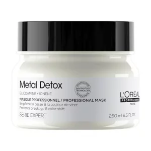 L'Oreal Professionnel Metal Detox Hair Mask | Deep Conditioner & Treatment | Prolongs Color, Prevents Damage & Adds Softness | For Dry, Damaged & All
