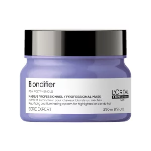 L'Oreal Professionnel Blondifier Mask | Nourishing & Smoothing Treatment | Enhances Shine & Fights Brass | For Blonde or Bleached Hair | For All Hair